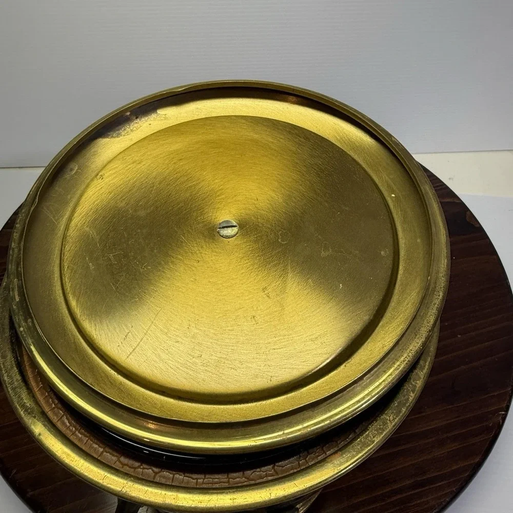 Everlast‎ Vintage Ice Bucket Solid Brass Teak MCM Barware Pyrex USA